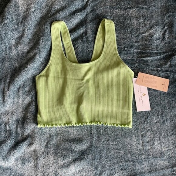 NWT Spiritual Gangster Amor Seamless Crop Tank MOJITO Size M/L - Picture 1 of 6